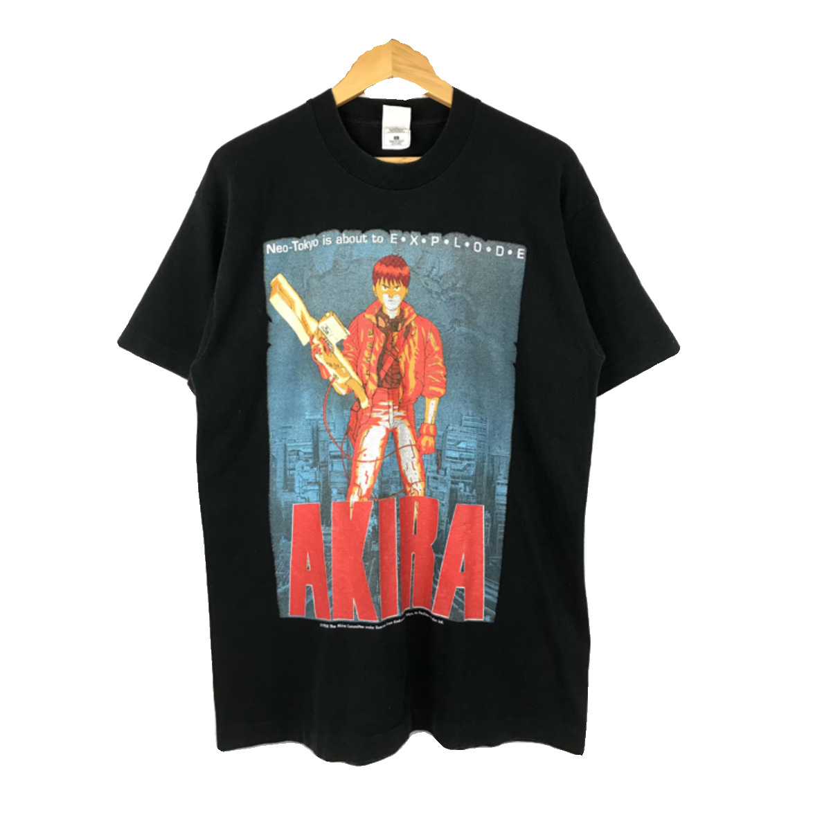 1988年アキーラAKIRAアニメ連名日系レトロ潮牌ヴィンテージ男性綿ゆるいtシャツ