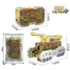 Golden tank, transformer, spinning top