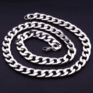 Versatile Korean style titanium steel hip hop hiphop necklace men's fashion brand online celebrity ins style women's clavicle personality Street accessories
