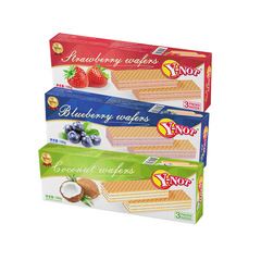 Thailand Imported Food Happy Elephant Wafer Cookies Supermarket Supply Snack Food Box Packaging 100g