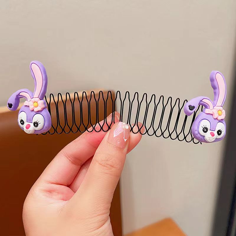 Peine para el cabello roto para niños Peine para el cabello de la horquilla de dibujos animados Arteproyectos para el cabello Lindo accesorio para el cabello femenino Peine invisible para la parte posterior de la cabeza