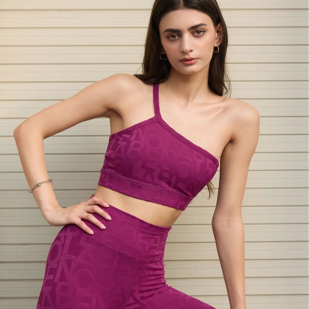 New 3D Stereo Jacquard Yoga Clothing Top Sports Fitness Clothing Outdoor Sports Yoga Suit Women's Slim Fit