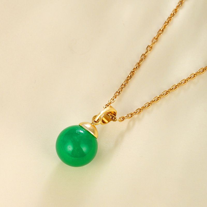 Joyería Xuping aleación de oro galvanizado artificial malayo jade colgante colgante esmeralda colgante de madilla de jade retro