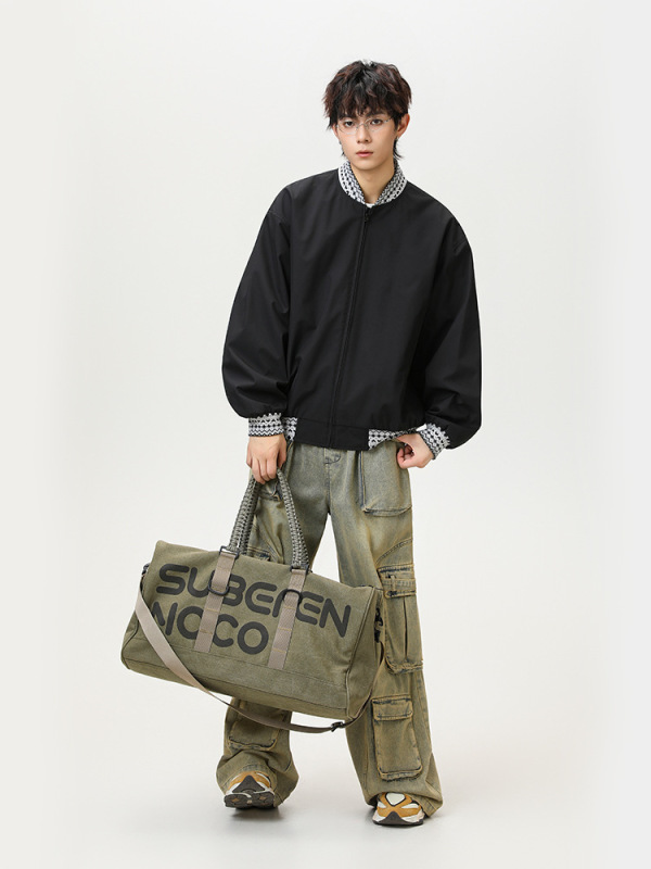 捷展YOU货|拼接撞色夹克外套25秋季新品潮牌美式街头棒球服男女款|undefined