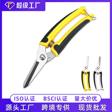 跨境厂家采摘果树枝剪园林剪花艺专用粗枝剪不锈钢园艺剪刀修枝剪