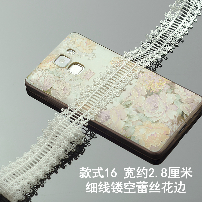 Y8YO bordado encaje vacío soluble en agua accesorios de encaje accesorios de ropa material de decoración DIY tocado hecho a mano