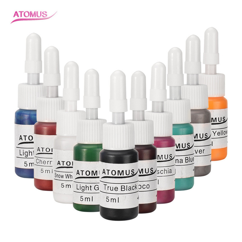 ATOMUS tattoo suit pigment 5ml multicolor tattoo pigment tattoo pigment plant tattoo ink ATOMUS tattoo suit pigment 5ml multicolor tattoo pigment tattoo pigment plant tattoo ink