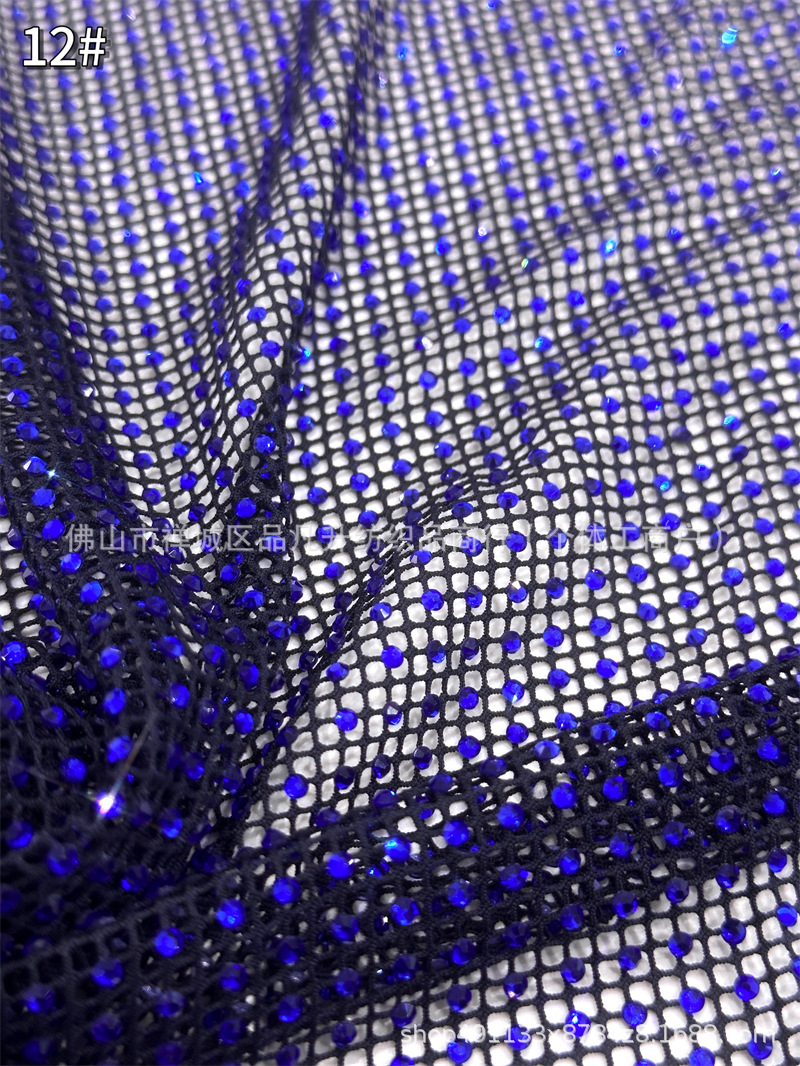 Fabricante nuevo suministro spot de alta densidad 10 imitación de intervalo de perforación de perforación caliente tela vestido tela de moda