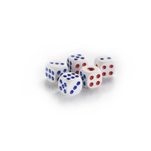 Color dice sieve white colored plastic point dice KTV bar drinking dice 100 large dice