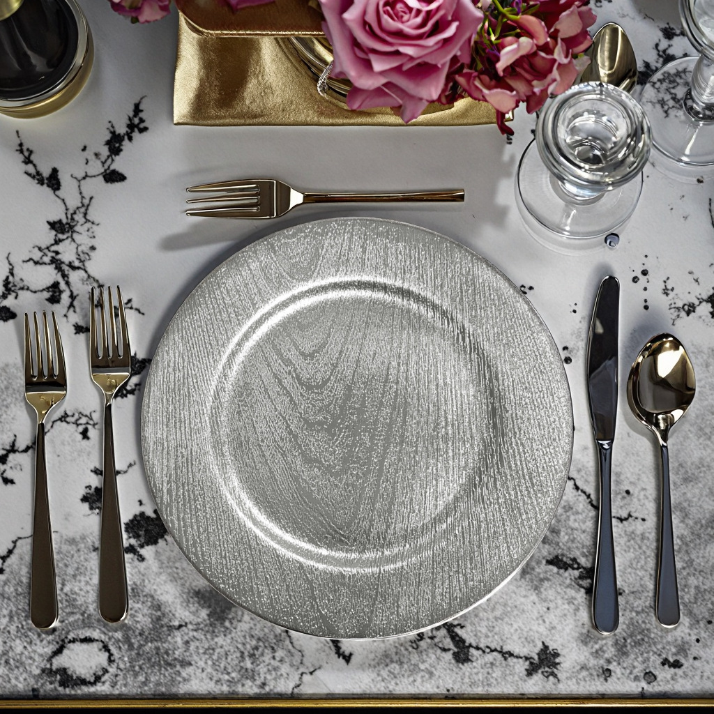 Comercio exterior al por mayor plato de plástico plato de regalo plato de decoración de boda plato galvanizado plato decoración de Navidad