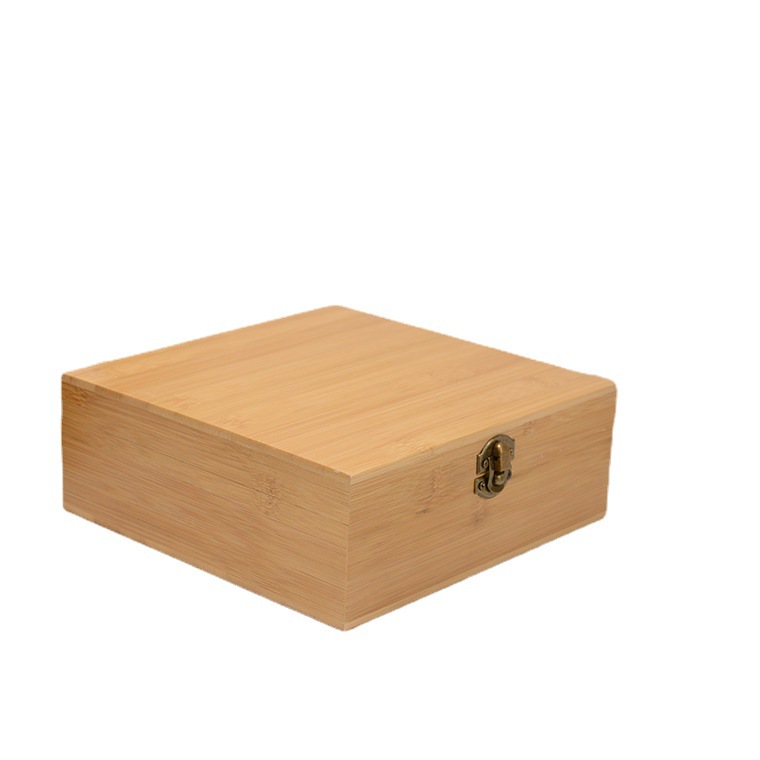 批发桌面收纳复古木质翻盖包装礼品盒化妆品首饰收纳盒杂物松木盒