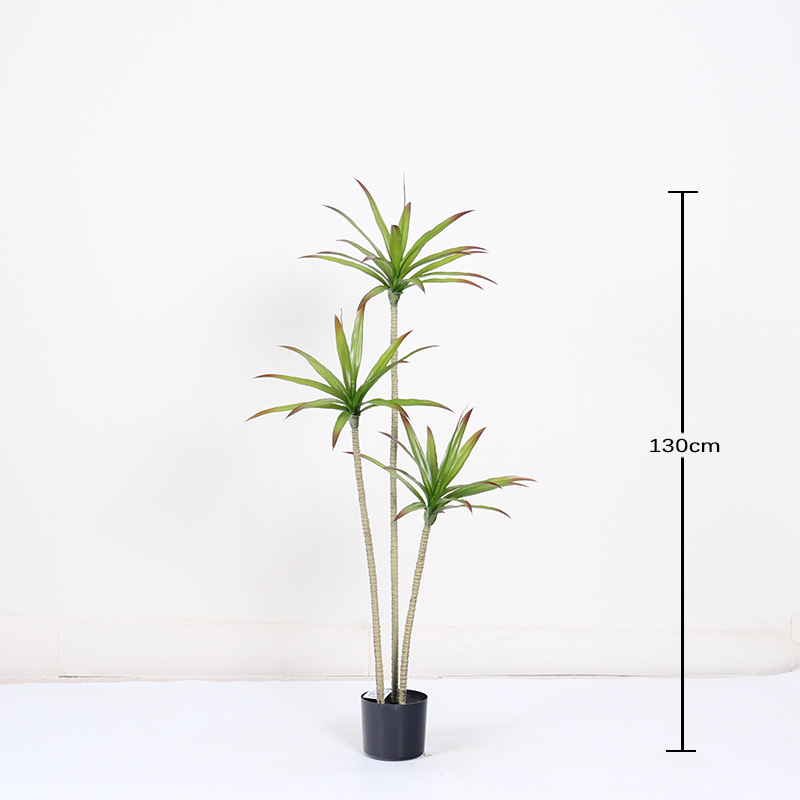 Simulación de plantas verdes Simulación de agave Lujo ligero Sala de estar interior Decoración del suelo Decoración Árbol de sangre de dragón Árbol falso Paisaje en maceta