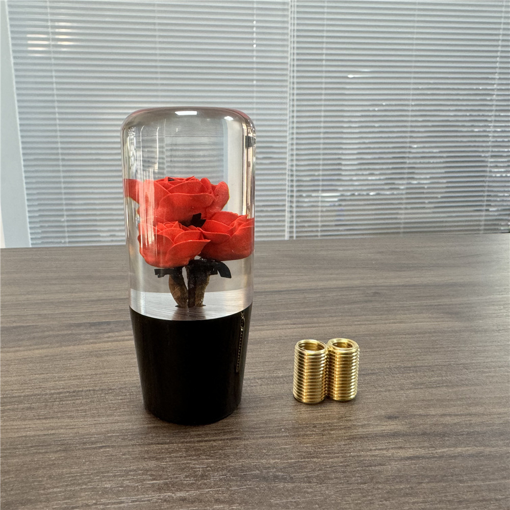 10/15/20CM Acrylic Crystal Rose Car Gear Shift Knob