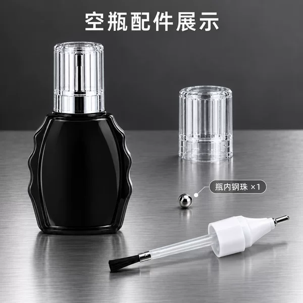 Empty paint bottles for touch-up, complete with brush and applicator tip, for repainting cars, metal touch-up, and scratch repair – a set of paint dispensing bottles and accessories