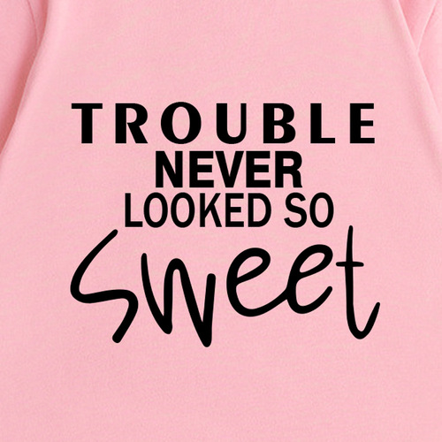 Temu Girls' Short Sleeve T-shirt with Letter Print Summer Casual Crew Neck Children's T-shirt Factory