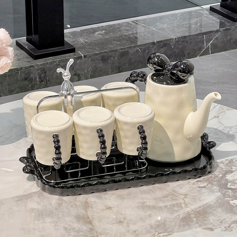 Переезд в новую квартиру, чашка для питья в кремовом стиле, домашний набор, журнальный столик для гостиной, керамическая чашка, подстаканник, чайный сервиз для подарков.