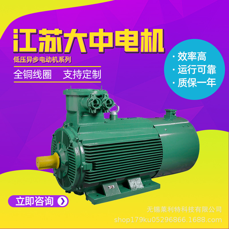 Jiangsu Dazhong Motor Ybbp Series Explosion-Proof Variable Frequency Three-Phase Asynchronous Motor 22Kw30Kw Direct Supply from the Manufacturer