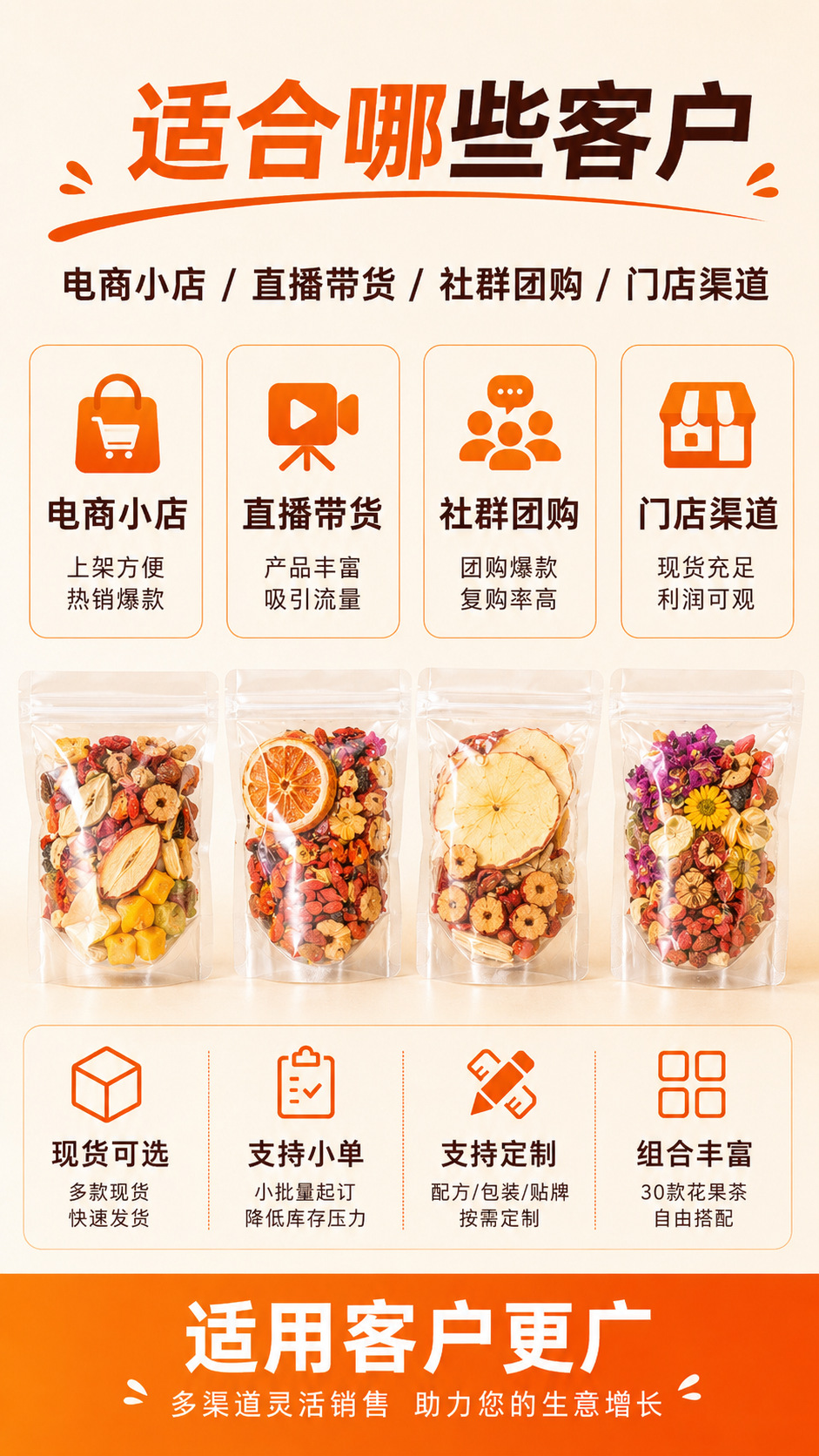 Handmade Fruit and Flower Tea Bags 30 Blends Pineapple Strawberry Coconut Tea 20g Brew in Teapot or Kettle specifications