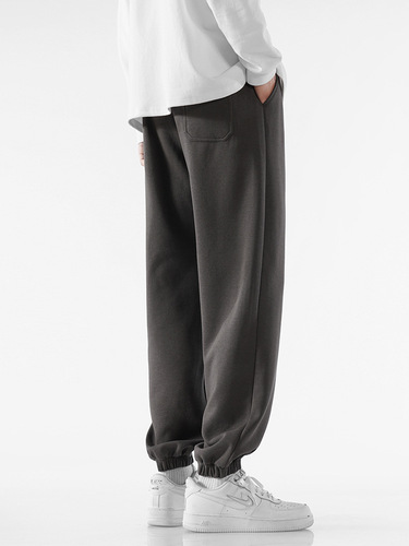 ACU Men's Wear | Hua Mian Heavyweight Sports Pants for Men, 2026 Fall/Winter, Multi-Color Fashion Brand Casual Long Pants, Loose-Fit Drawstring Sweatpants