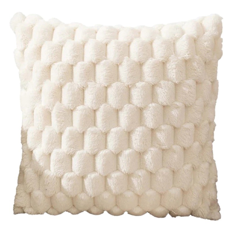 Funda de cojín de terciopelo jacquard dorado de color sólido al por mayor transfronterizo, funda de cojín lumbar tridimensional para sofá de oficina