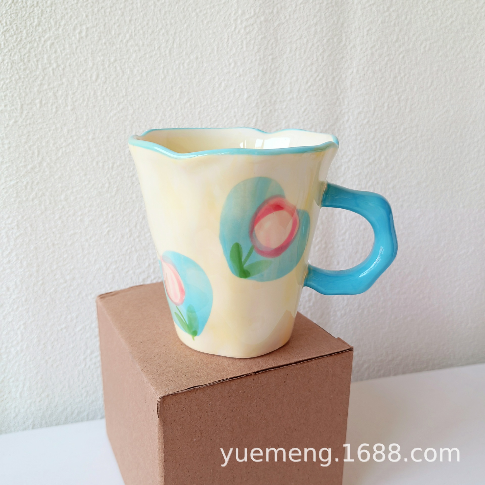 Tall cup blue love flower