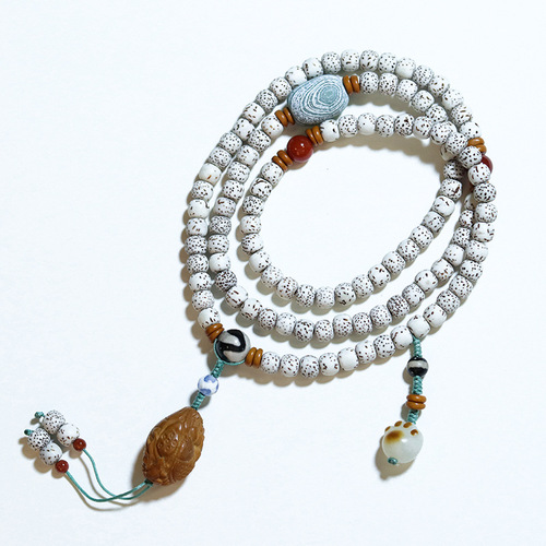 Wholesale Hainan Star and Moon Bodhi 108 Star and Moon Bodhi Seeds Bracelet Decorative Buddhist Rosary Beads Accessory Vintage Ethnic