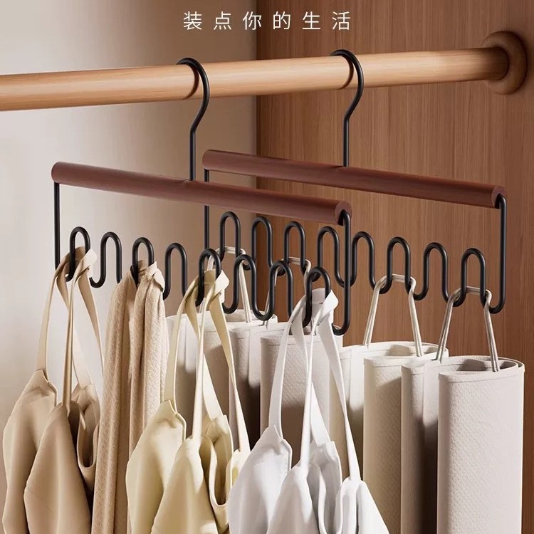 Percha de honda Dormitorio doméstico multifuncional Ropa interior Chaleco Colgante Ahorro de espacio Gancho antideslizante sin costuras