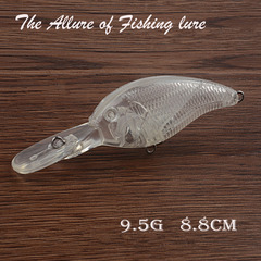 G10 Lure Fat Rock 8.8CM/9.5G Hard Baits Plastic Artificial Fishing Lure Transparent No Layer Fishing Gear