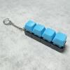Four-button black housing - blue 23 keycap (snake bone texture)