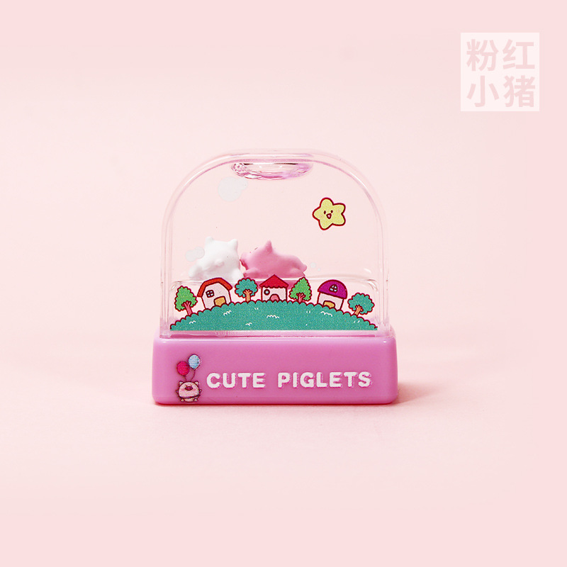 Cristal Dos Cerdo Rosa