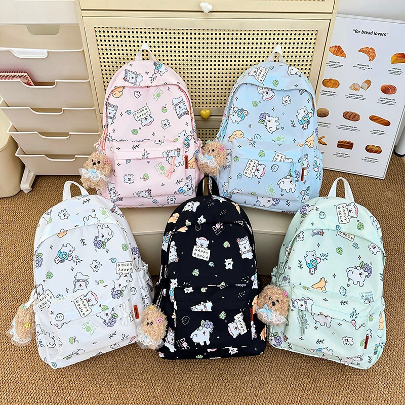 Nueva mochila con estampado Pacha de dibujos animados, mochila para estudiantes de gran capacidad, mochila de viaje, mochila de alto valor para la escuela secundaria y secundaria