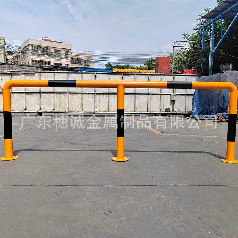 u型钢管挡车器挡车减速栏杆M型道路隔离栏杆车位限位器钢管挡车器