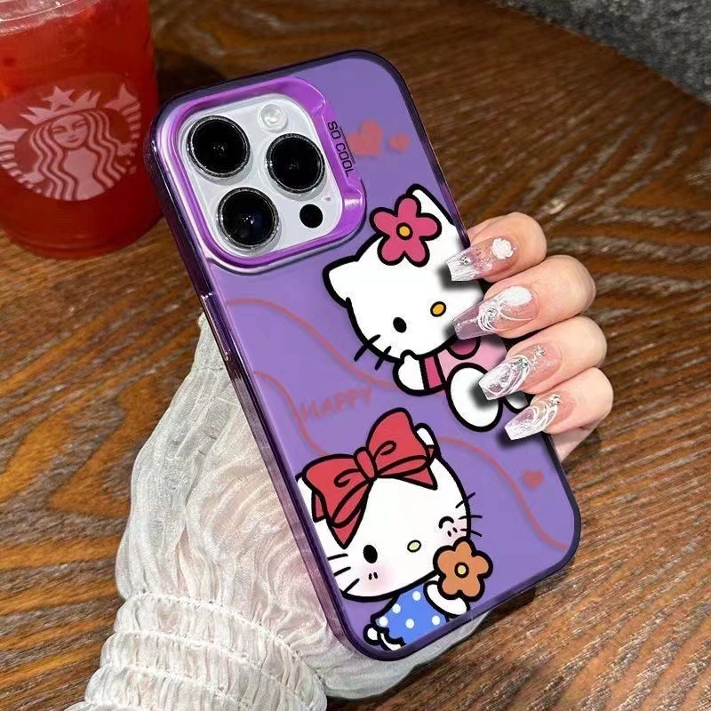 Hello Kitty, совместимый чехол для iPhone 15 Pro, матовый милый чехол, 14 Pro Max, 12