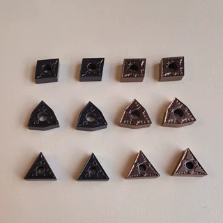 数控超硬淬火钢刀片车床外圆刀粒WNMG080404桃形三角形不锈钢专用