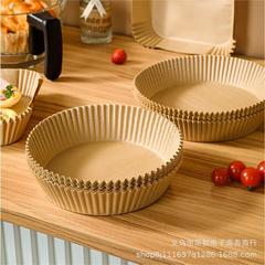 エアフライヤー専用紙トレーシリコーン紙皿焼き焼き吸油紙マット焼肉紙ボウル20*16*4.5CM