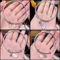 韓版新款卡通星戴露手環閨蜜情侶手鐲女生小眾飾品批發學生擺攤