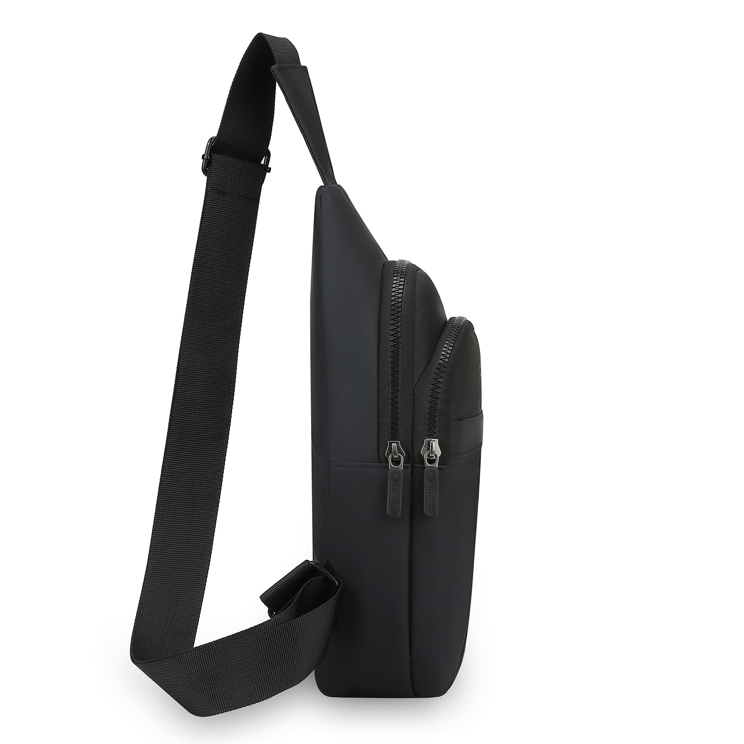 2025 primavera nuevo estilo pu hombre impermeable mini bolso de pecho moda casual simple bolso de teléfono móvil bolso de mensajero de hombro