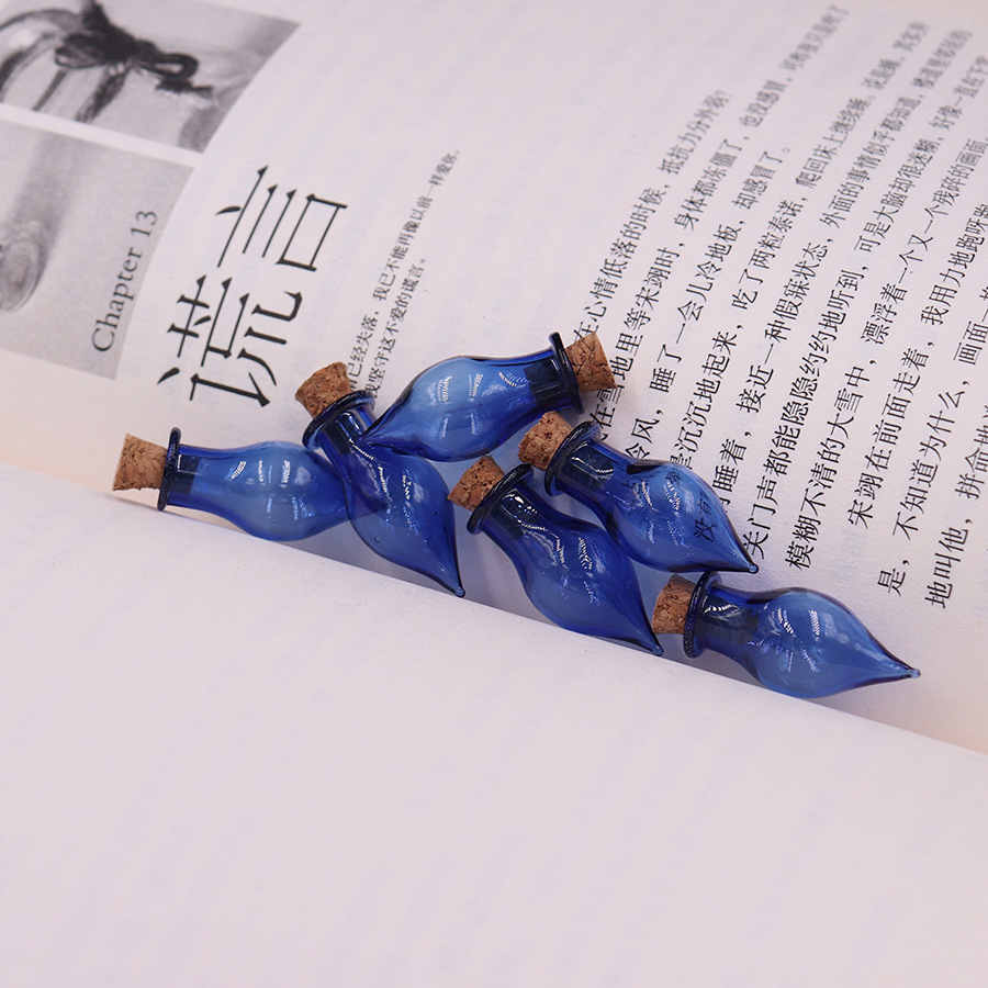 5g Weight Ornaments Jewelry Making Type 2.5-3CM Jewelry Making Size Drift bottle Classification 1 Piece Quantity Wooden plug, Glass Material Geometric Pattern Simple Style Style 1 Piece 2.5-3CM Wooden Plug Glass Geometric Drift Bottle 1