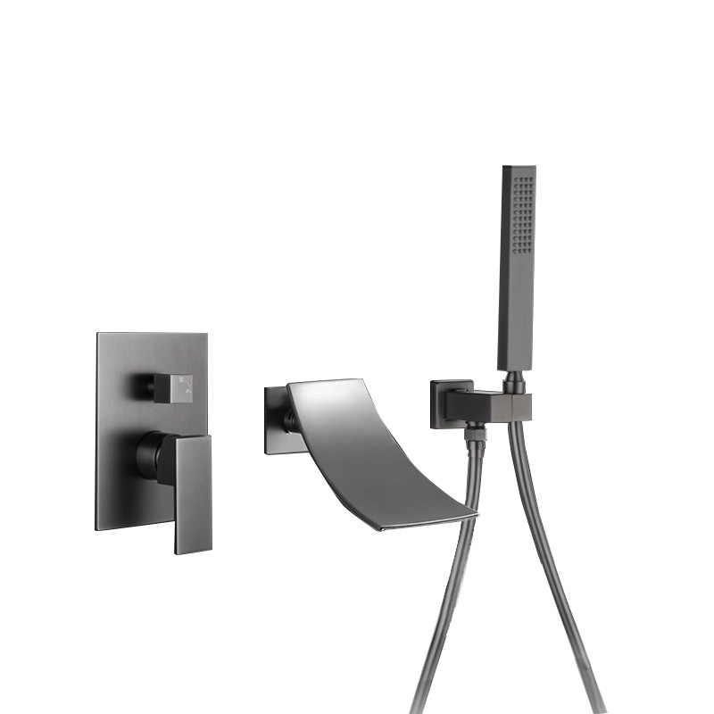 ducha oculta incrustada en pared cubierta tipo conjunto de ducha oculta para baño de presión de ducha de lluvia image 5