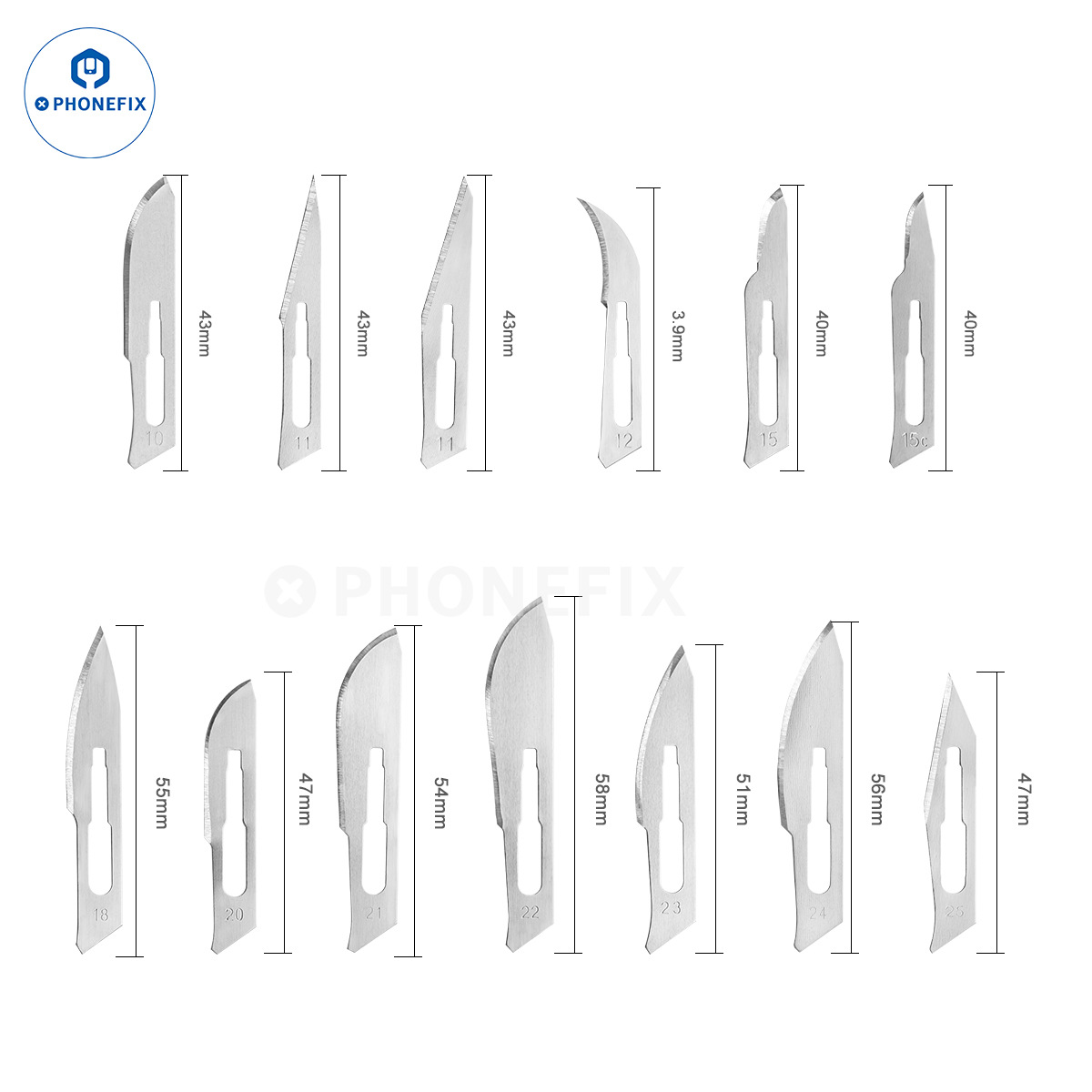 不锈钢手术刀柄手术刀柄3号工业雕刻刀4号兽用刀柄实验室解剖刀片