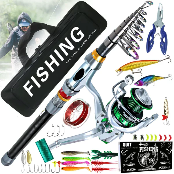 Fishing gear Rod wheel suit long-distance Luhai fishing library fishing rod Mino full set of soft bait hook fishing line cross-border wholesale