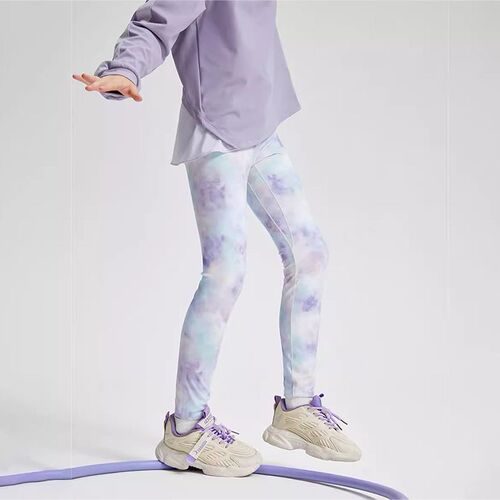 New Cross-border Girls' Yoga Pants Gradient Color Quick-dry Soft Sunscreen Dance Running Sports Yoga Pants Summer Outerwear