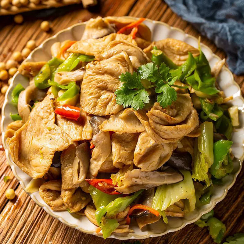 Вегетарианское мясо, вегетарианские бобовые чипсы из фасоли, соевые продукты, искусственное мясо, вегетарианский соевый белок, кожица фасоли, сушёный соевый ухо для домашнего использования 1