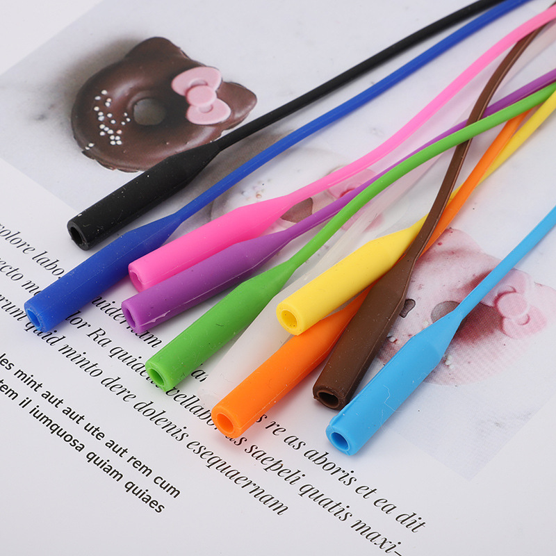 New stylish silicone eyeglass strap, anti-slip silicone eyeglass cord, wholesale anti-slip silicone eyeglass strap