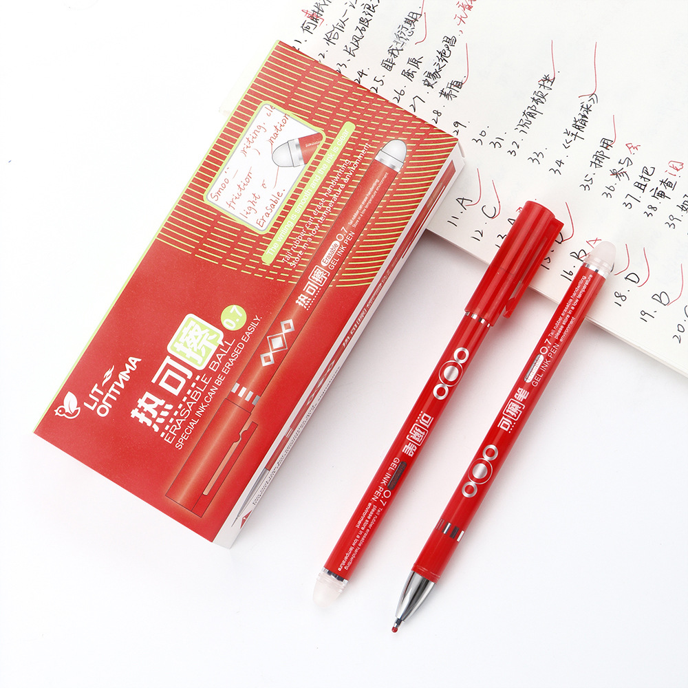 Gran capacidad Mo fácil de limpiar la pluma de gel 0,7 m molienda en caliente fácil de limpiar la pluma de agua respetuosa con el medio ambiente rojo azul negro pluma de ejercicio al por mayor