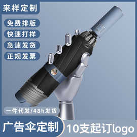 创意全自动汽车反向雨伞包边反光伞商务广告雨伞定制印logo礼品伞
