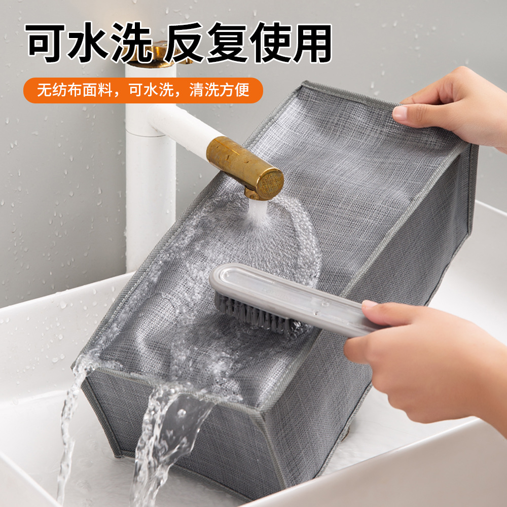 Organizador de almacenamiento pantalones caja de almacenamiento armario cajón suéter compartimiento bolsa de almacenamiento hogar plegable