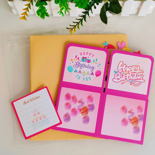 Creative Happy Birthday Card 18th Birthday 3D Laser Engraved Pop-Up Birthday Card