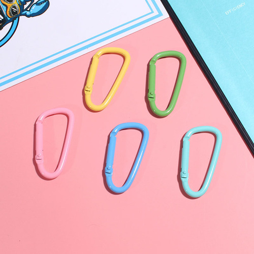 Wholesale color paint spray paint D-shaped carabiner carabiner zinc alloy carabiner adjustment buckle outdoor climbing tools