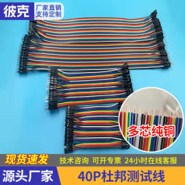 40P杜邦彩排测试线双头母对母30P公对母20P公对公测试板连接排线